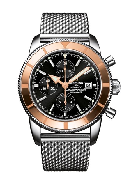 breitling superocean heritage 46 gold bezel|breitling superocean 46 chronograph.